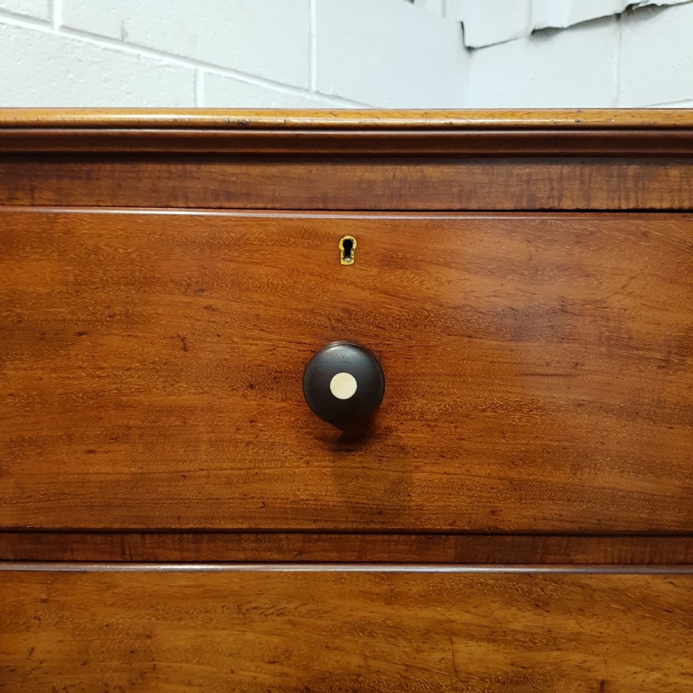 ANTIQUE VICTORIAN ,MAHOGANY CHEST OF DRAWERS C1880 View II