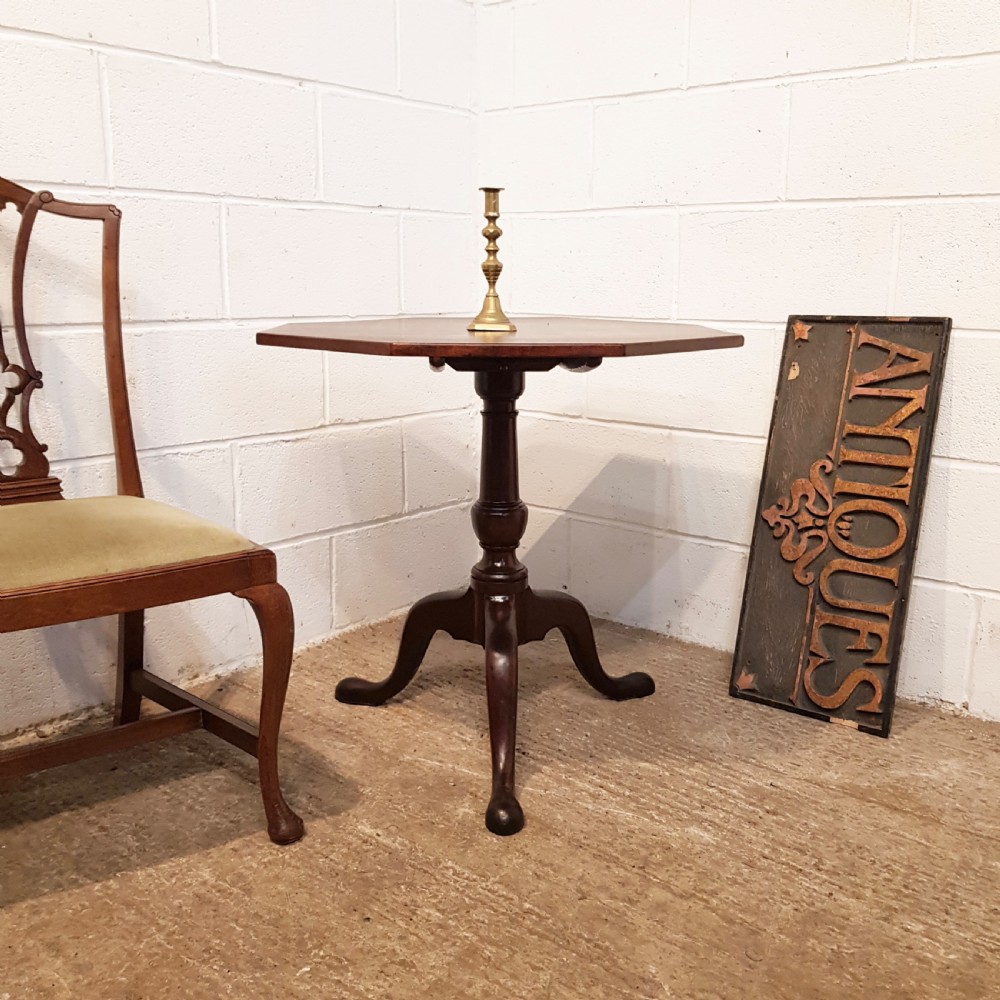 ANTIQUE 18TH CENTURY PERIOD MAHOGANY TILT TOP GAMES TABLE C1780 View III