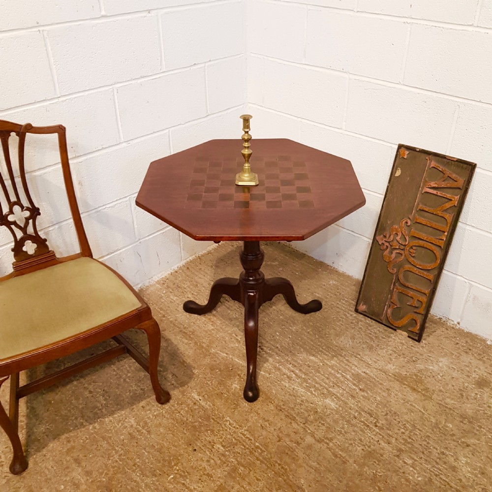 ANTIQUE 18TH CENTURY PERIOD MAHOGANY TILT TOP GAMES TABLE C1780 View VII