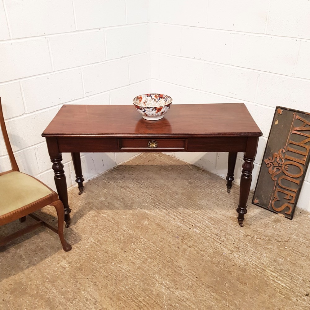 ANTIQUE VICTORIAN MAHOGANY CONSOLE TABLE C1880