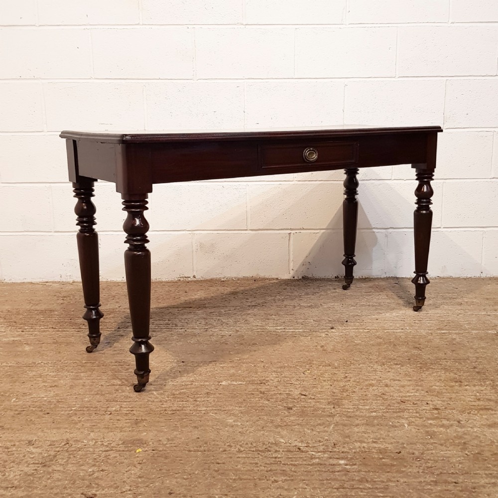 ANTIQUE VICTORIAN MAHOGANY CONSOLE TABLE C1880 View V