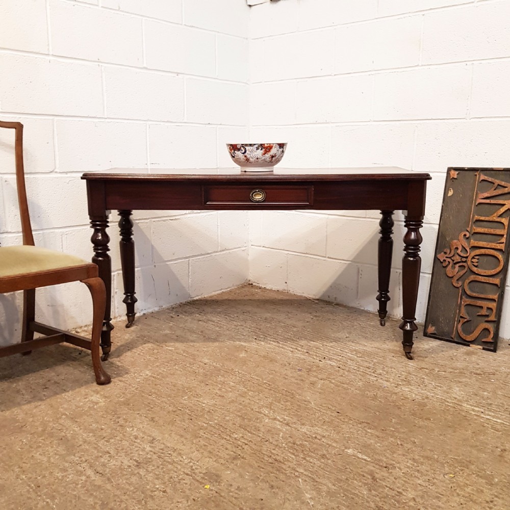 ANTIQUE VICTORIAN MAHOGANY CONSOLE TABLE C1880 View VIII