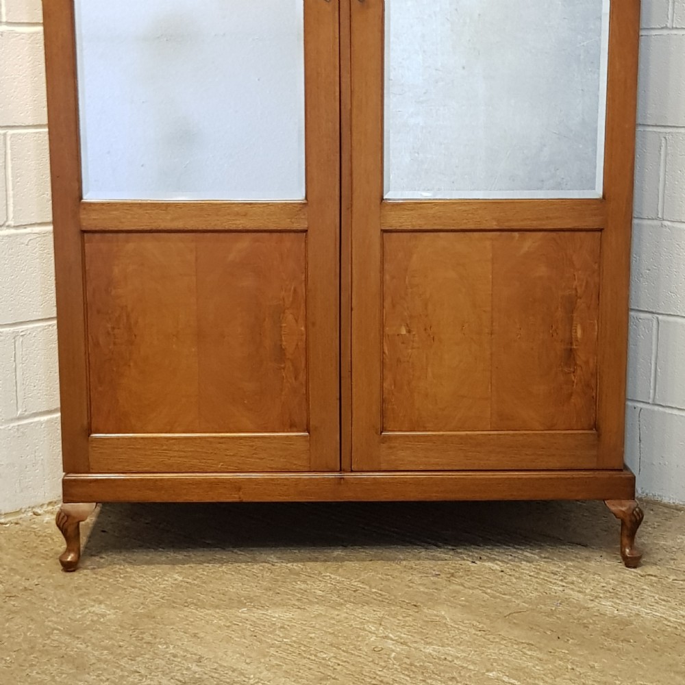ANTIQUE WALNUT DOUBKE FITTED WARDROBE C1920 View VIII