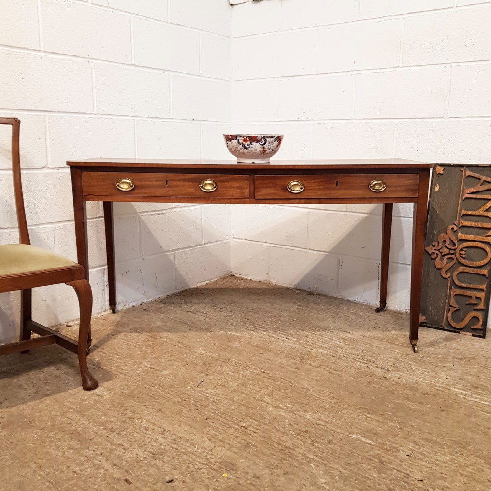 ANTIQUE REGENCY MAHOGANY CONSOLE TABLE C1820 View IV