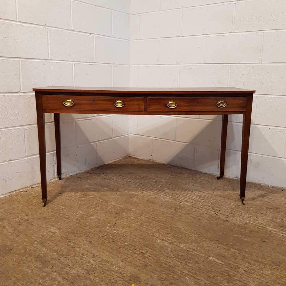 ANTIQUE REGENCY MAHOGANY CONSOLE TABLE C1820 View V