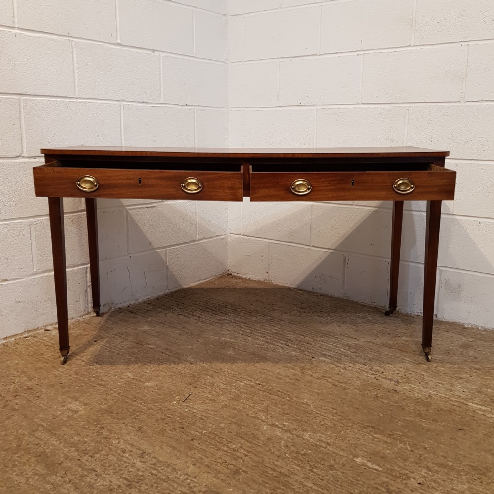 ANTIQUE REGENCY MAHOGANY CONSOLE TABLE C1820 View VI