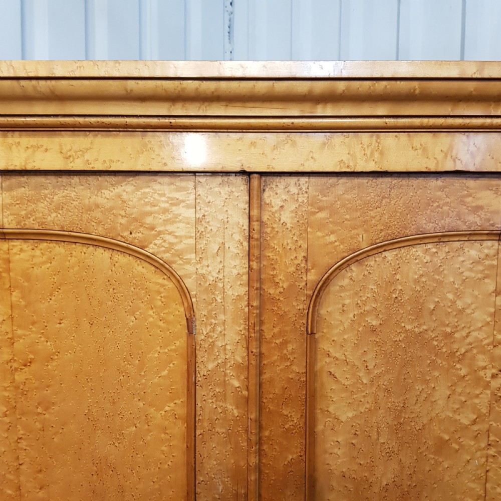 ANTIQUE VICTORIAN MAPLE DOUBLE WARDROBE (1 of a pair ) C1880 View II