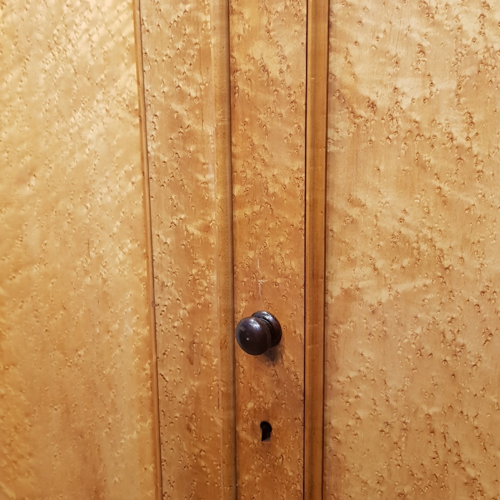 ANTIQUE VICTORIAN MAPLE DOUBLE WARDROBE (1 of a pair ) C1880 View VII