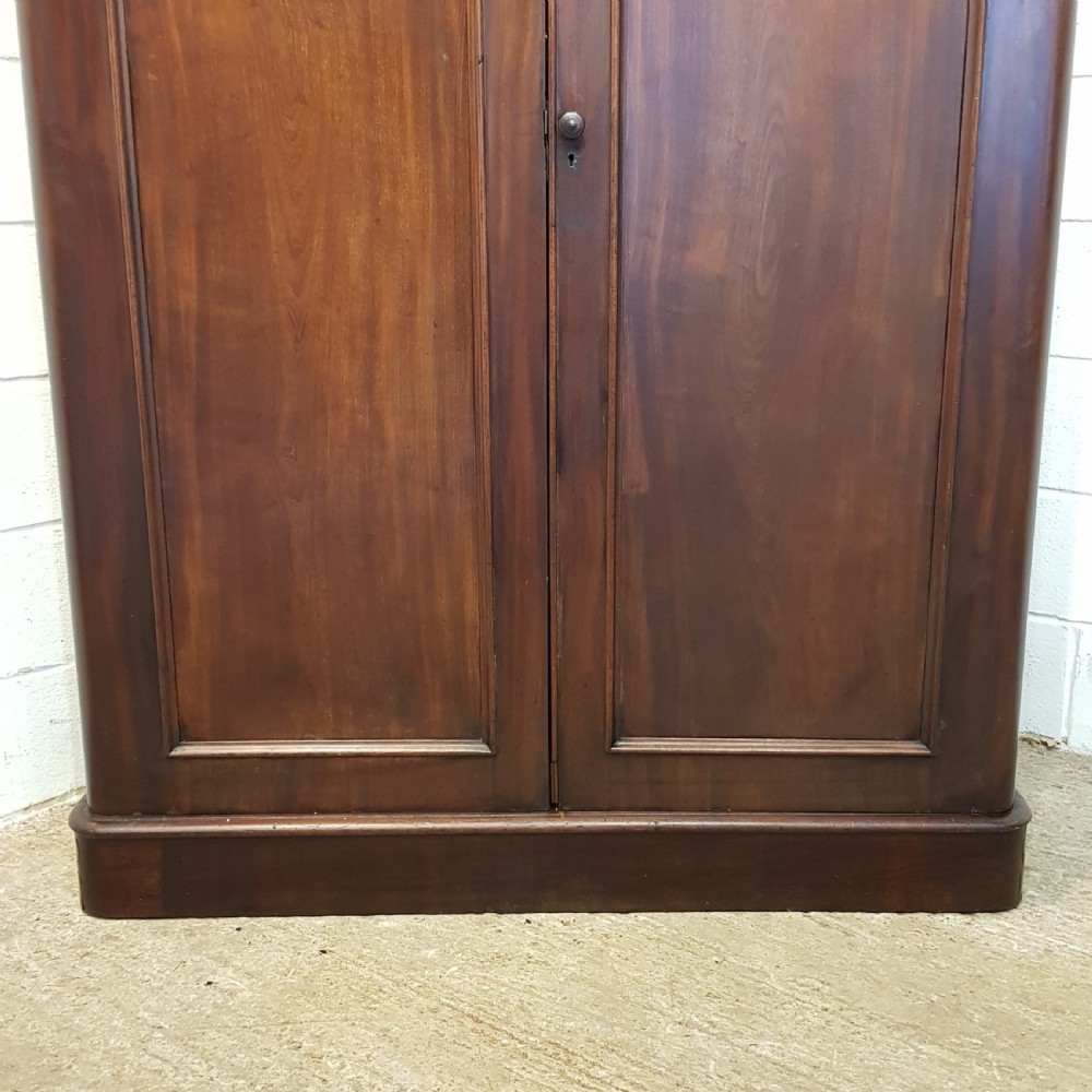 ANTIQUE VICTORIAN MAHOGANY DOUBLE WARDROBE C1880 View III