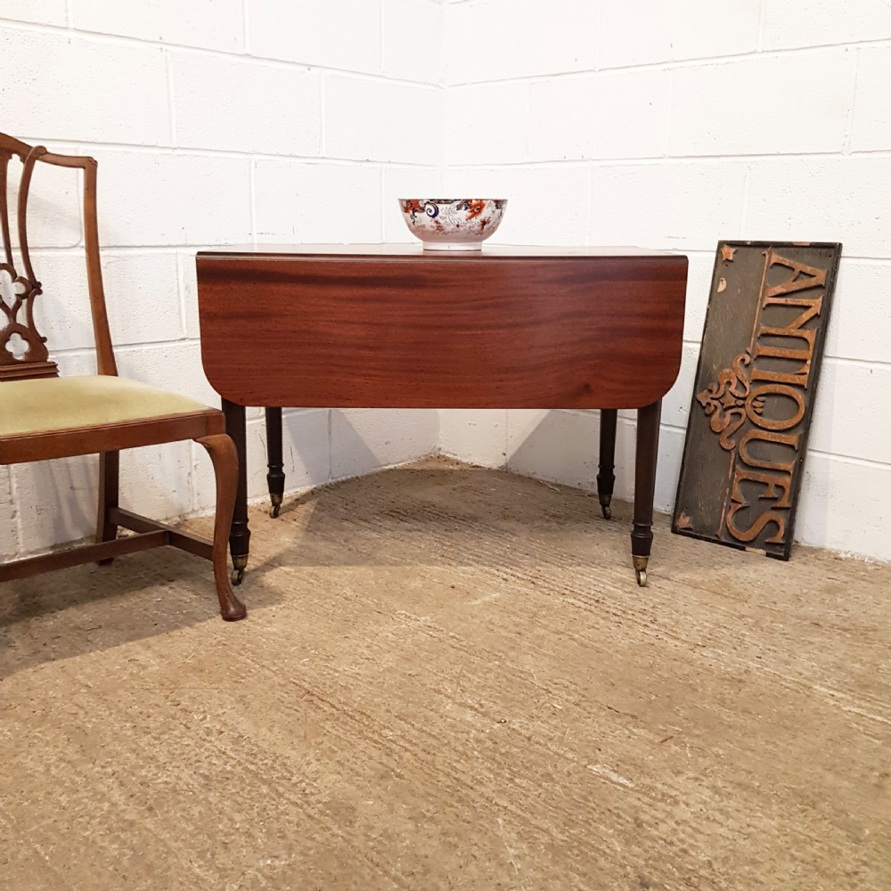 ANTIQUE REGENCY MAHOGANY PEMBROKE TABLE C1820 View XI