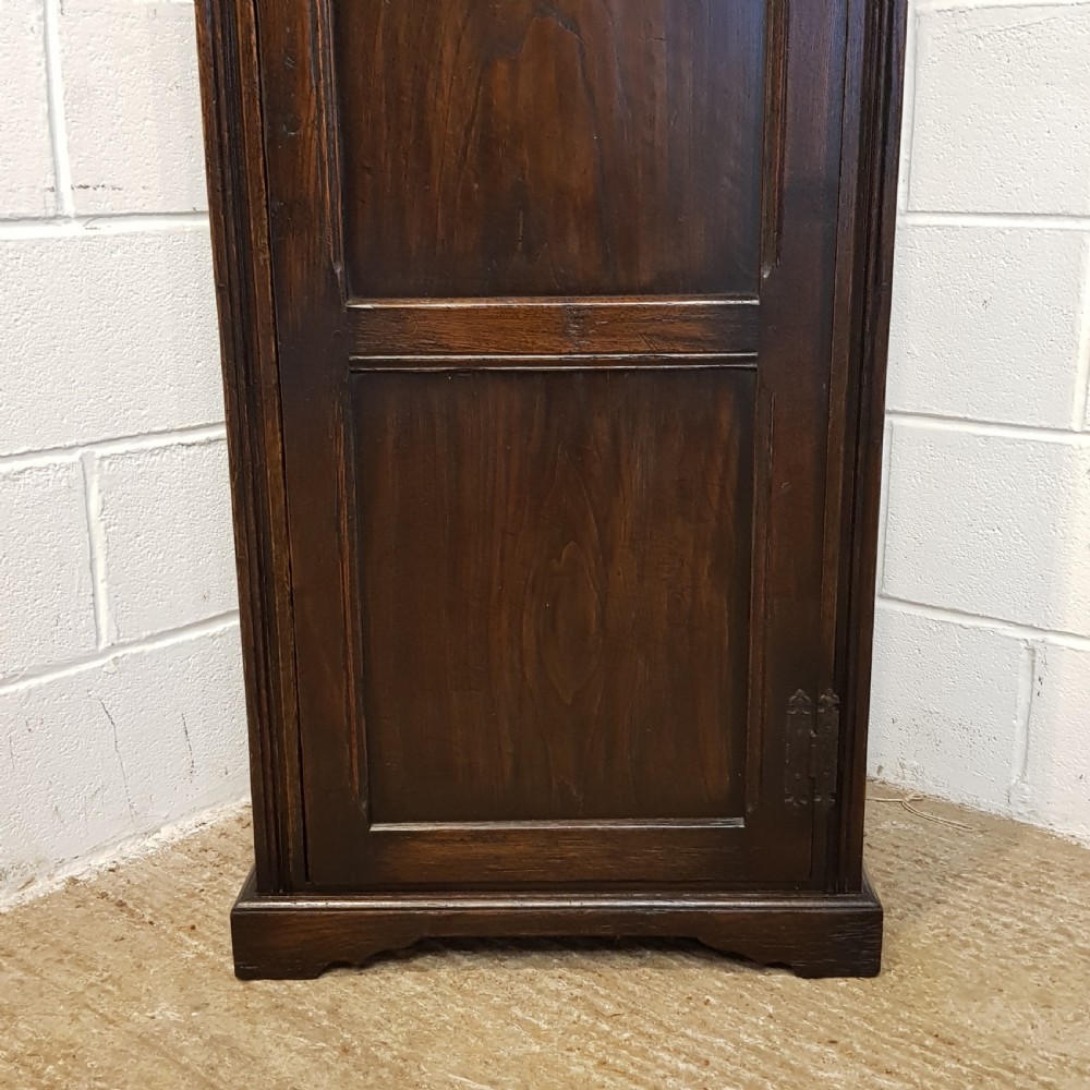 ANTIQUE TALL CARVED OAK CUPBOARD C1910 View IV