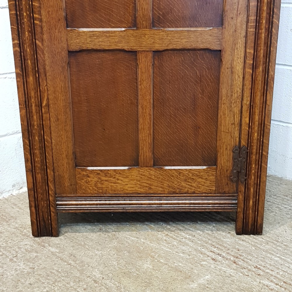 ANTIQUE CARVED OAK HALL ROBEC1920 View XIII
