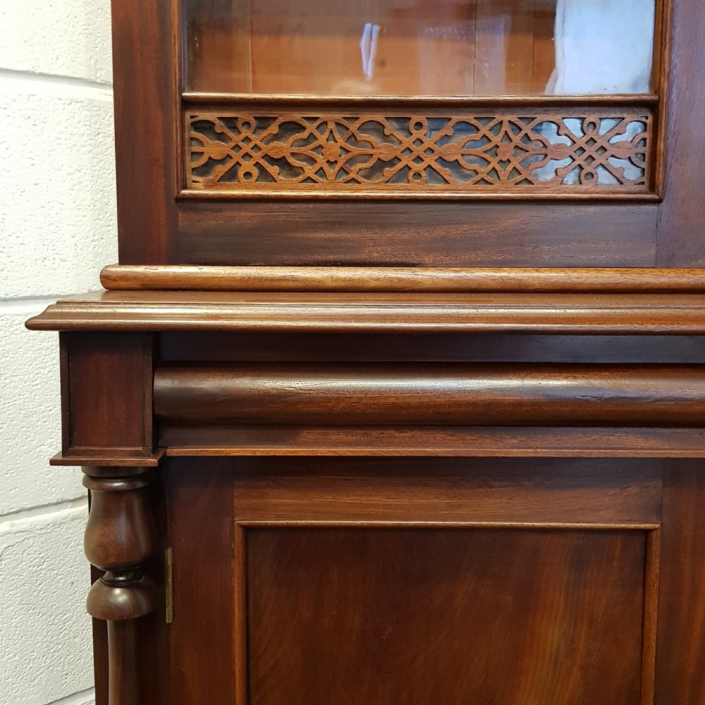 ANTIQUE VICYORISN MAHOGANY LIBRARY BOOKCASE C1880 View VIII