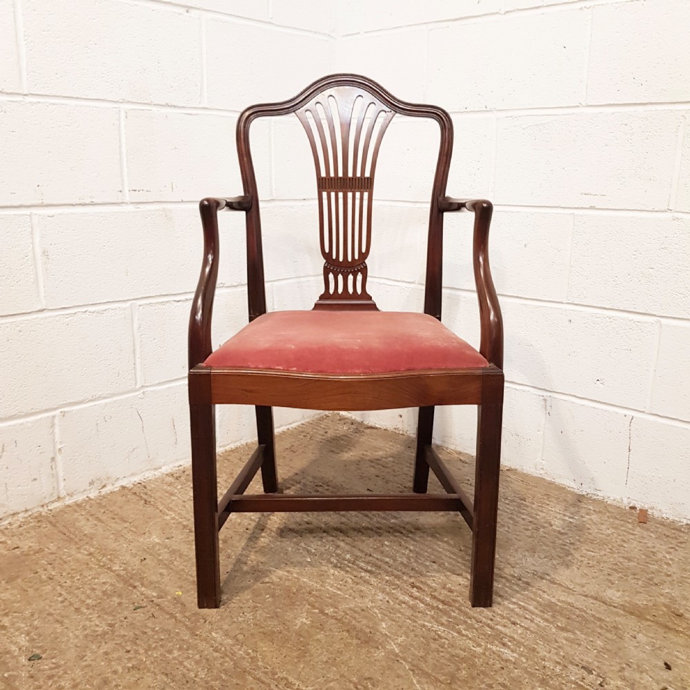 ANTIQUE SET EIGHT EDWARDIAN HEPPLEWHITE MAHOGANY DINING CHAIRS C1900 View VII