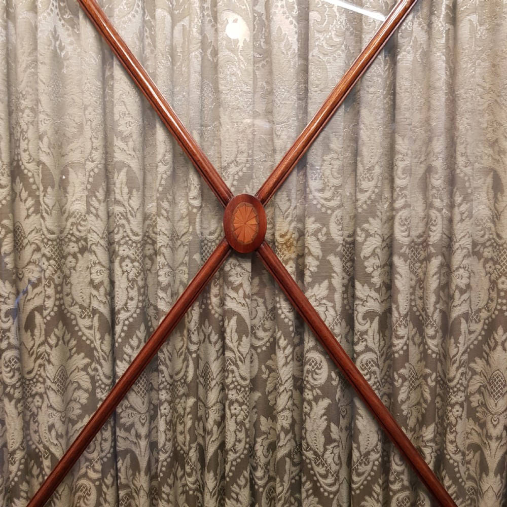 ANTIQUE EDWARDIAN MAHOGANY INLAID COMPACTUM WARDROBE C1900 View III