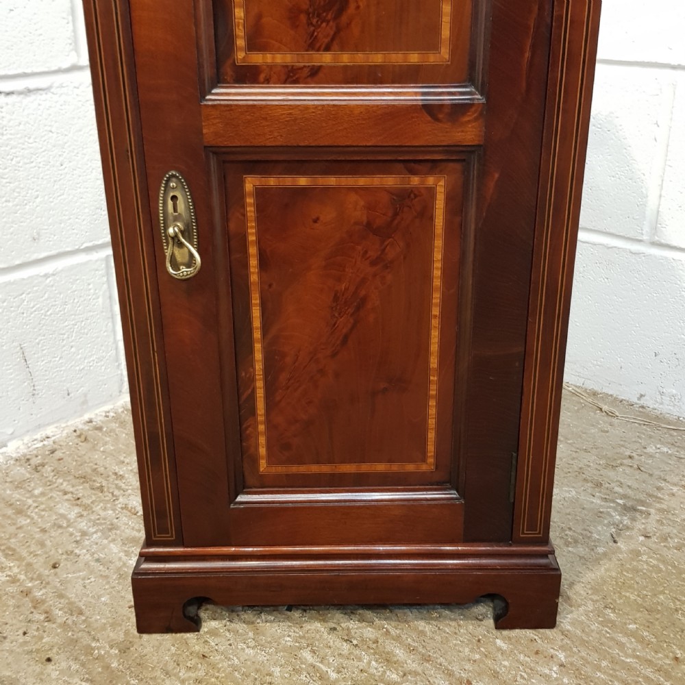 ANTIQUE EDWARDIAN INLAID MAHOGANY POT CUPBOARD C1900 View VI