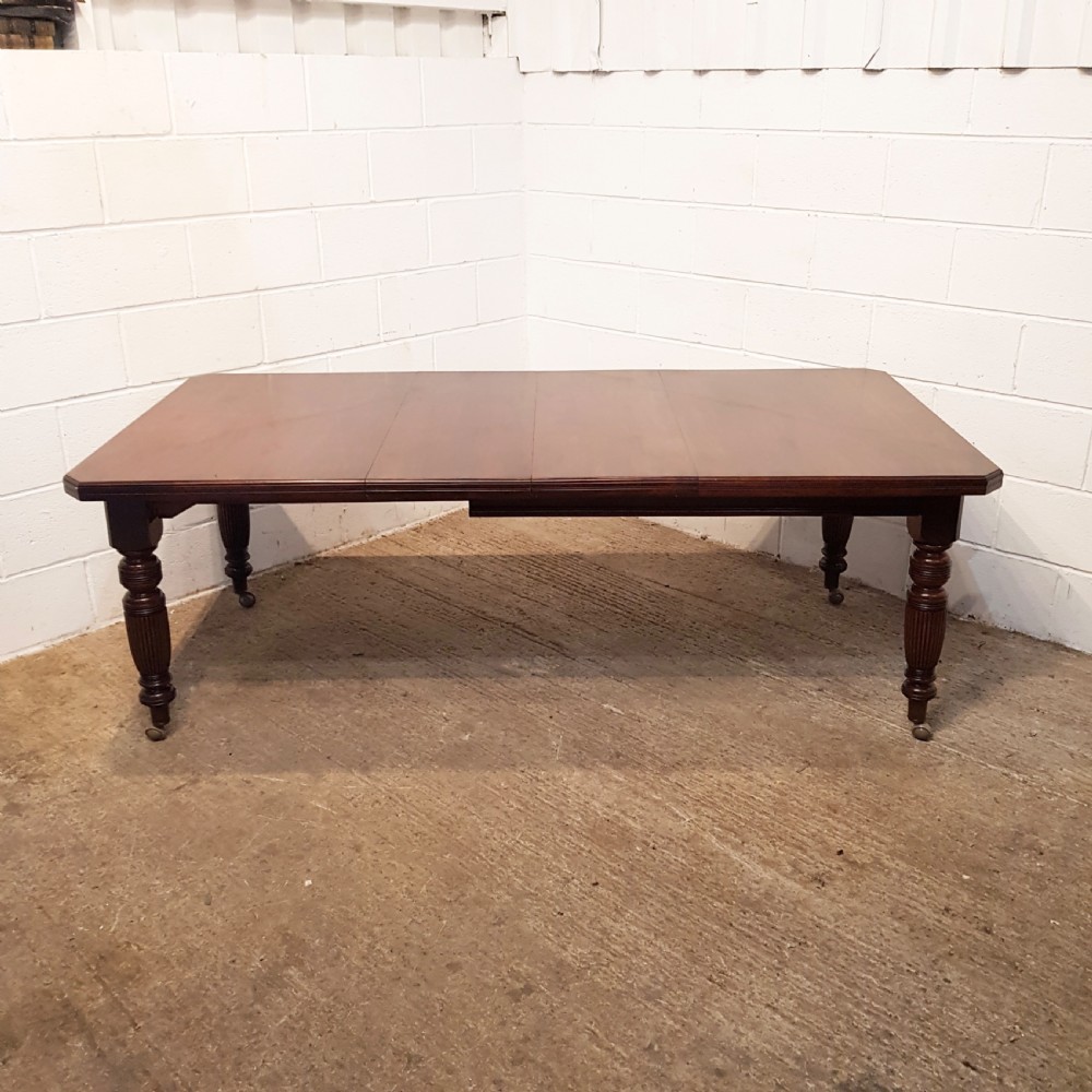 ANTIQUE VICTORIAN MAHOGANY EXTENDING DINGING TABLE C1880 View III