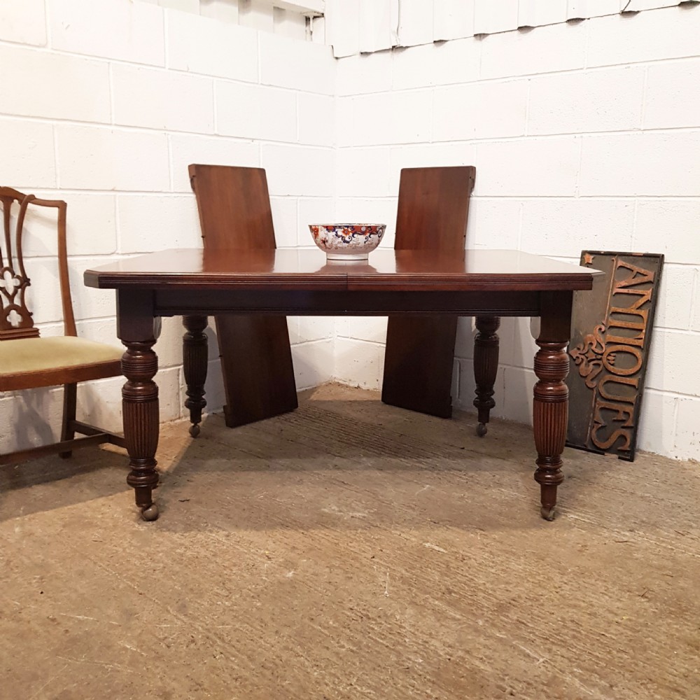 ANTIQUE VICTORIAN MAHOGANY EXTENDING DINGING TABLE C1880 View IV