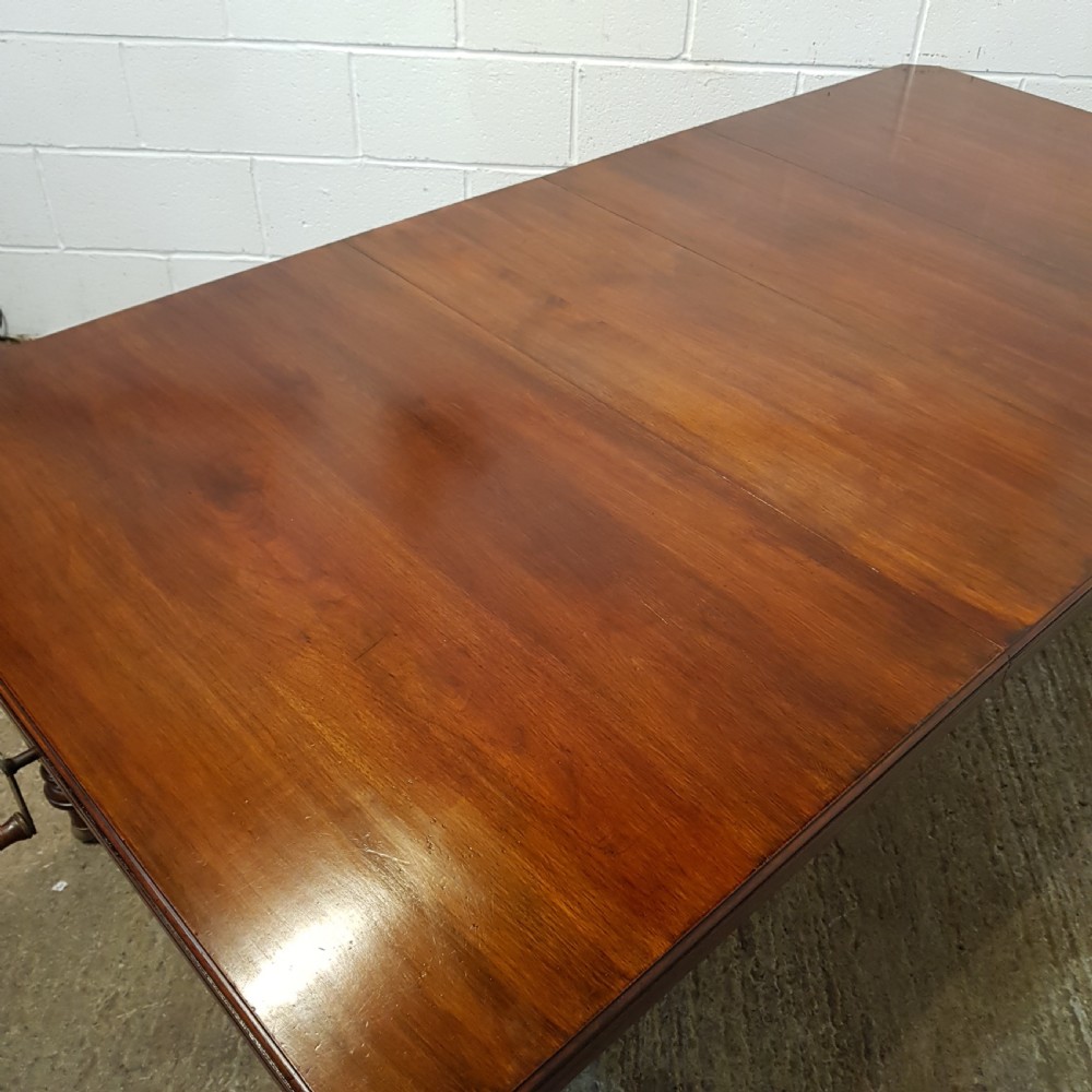 ANTIQUE VICTORIAN MAHOGANY EXTENDING DINGING TABLE C1880 View VI