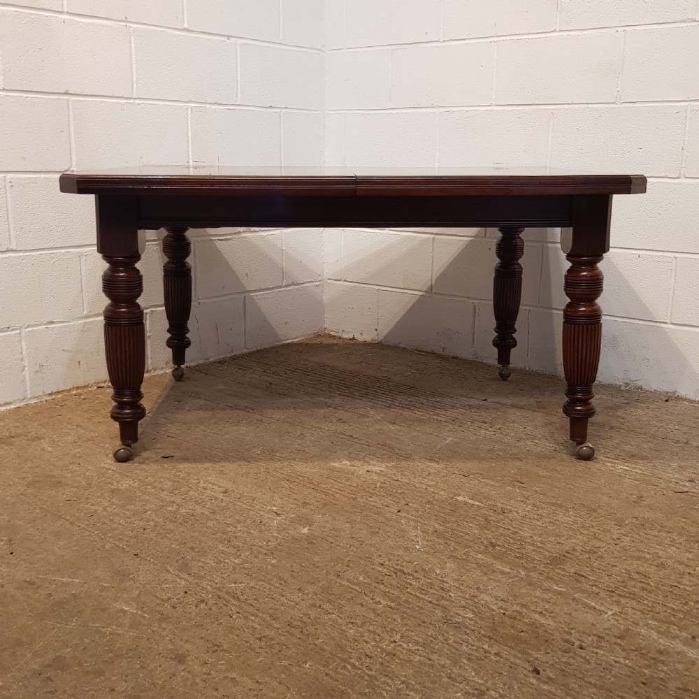 ANTIQUE VICTORIAN MAHOGANY EXTENDING DINGING TABLE C1880 View VII