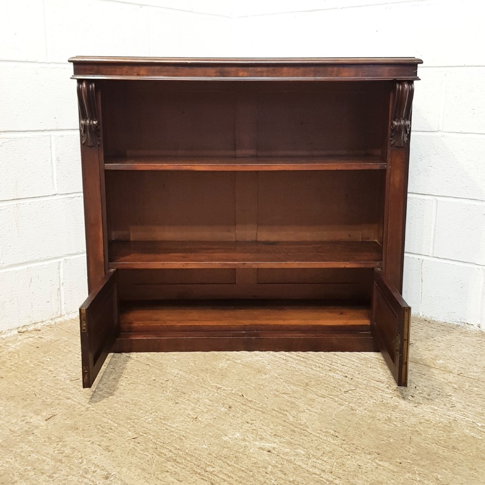 ANTIQUE WILLIAM 1V  CUBAN MAHOGANY OPEN BOOKCASE C1830 View IV