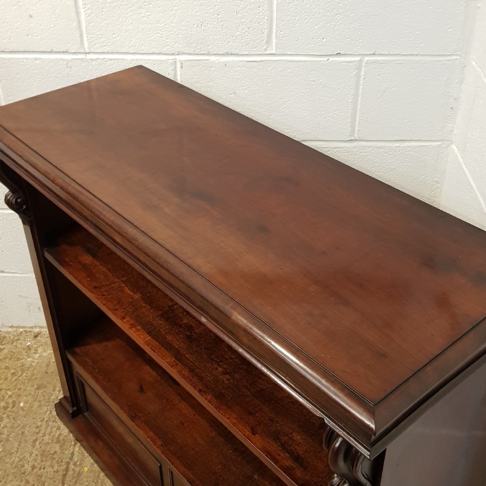 ANTIQUE WILLIAM 1V  CUBAN MAHOGANY OPEN BOOKCASE C1830 View VII