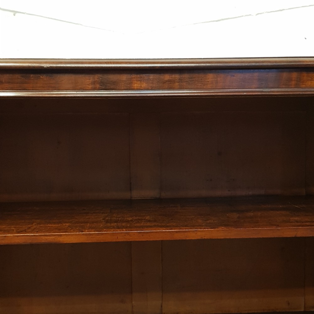 ANTIQUE WILLIAM 1V  CUBAN MAHOGANY OPEN BOOKCASE C1830 View VIII