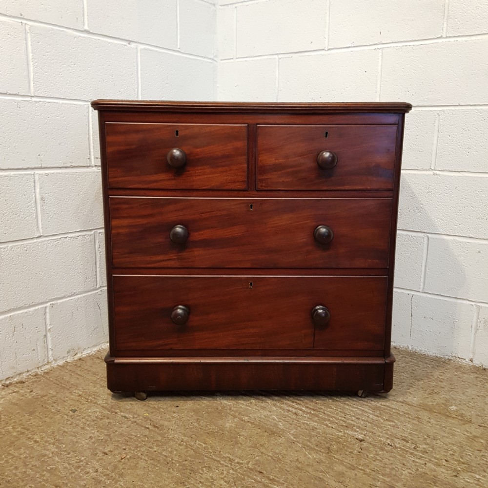 ANTIQUE VICTORIAN MAHOGANY SMALL CHEST OF DRAWERS C1880 View VII