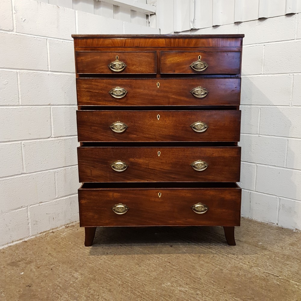 ANTIQUE 18th CENTURY PERIOD MAHOGANY CHEST OF DRAWERS C1780 View IV