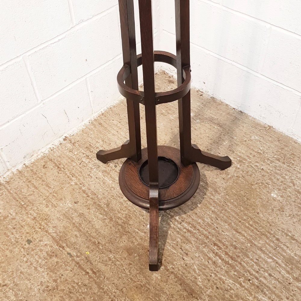 ANTIQUE EDWARDIAN MAHOGANY COAT AND STICK STAND C1900 View II