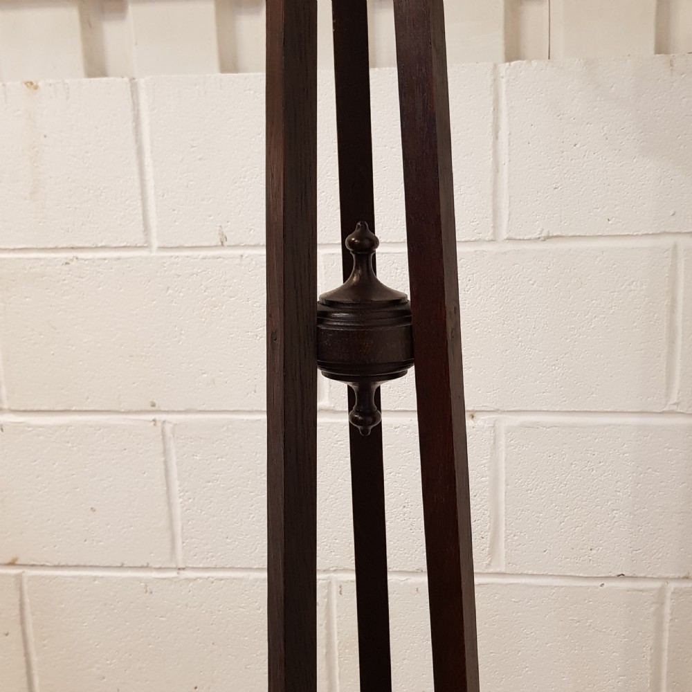 ANTIQUE EDWARDIAN MAHOGANY COAT AND STICK STAND C1900 View V