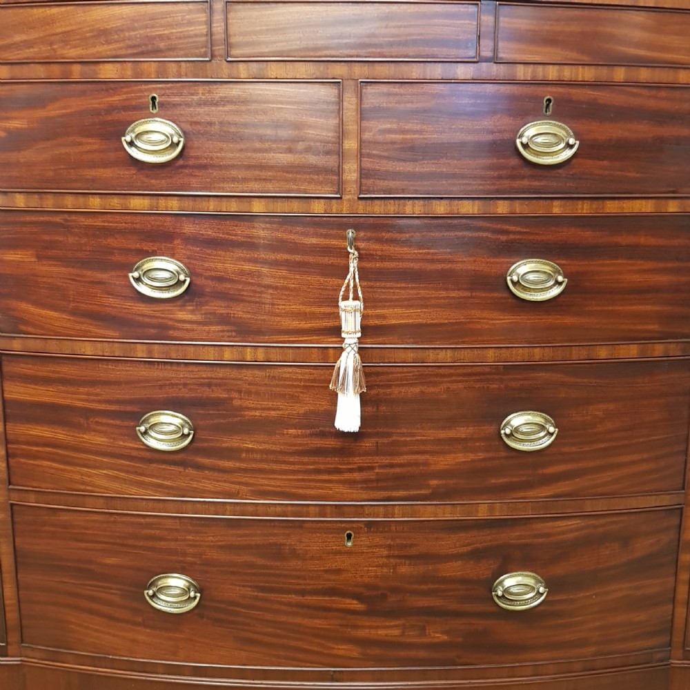 ANTIQUE REGENCY MAHOGANY CHEST OF DRAWERS WITHN SECRET DRAWER C1820 View IV