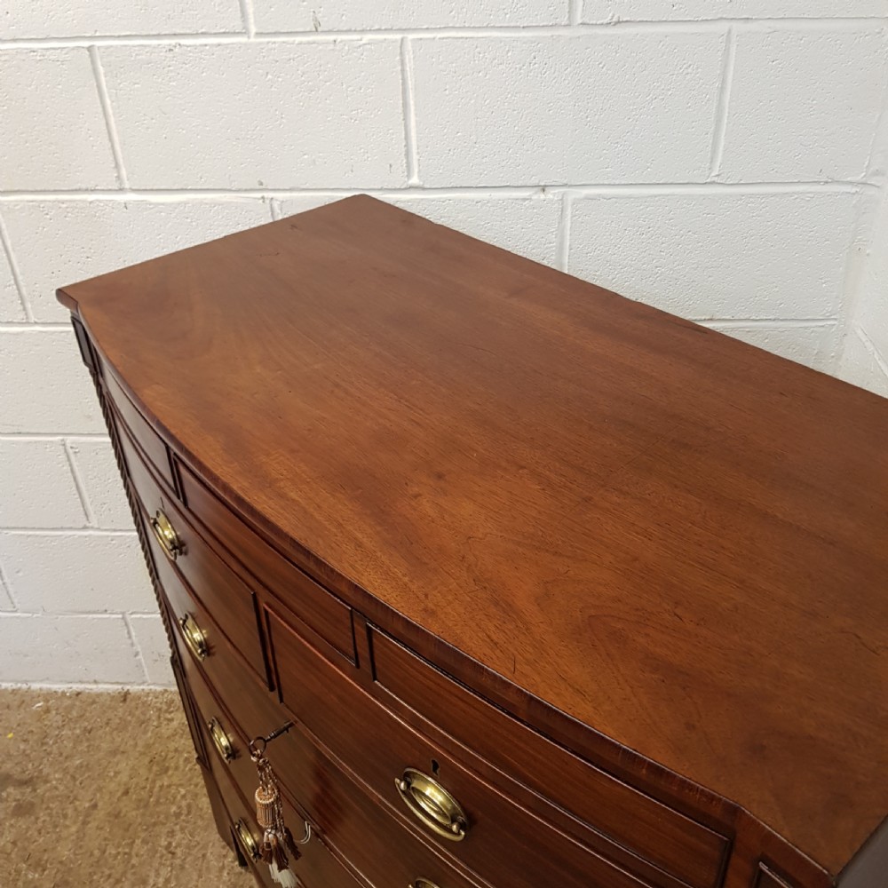 ANTIQUE REGENCY MAHOGANY CHEST OF DRAWERS WITHN SECRET DRAWER C1820 View VIII