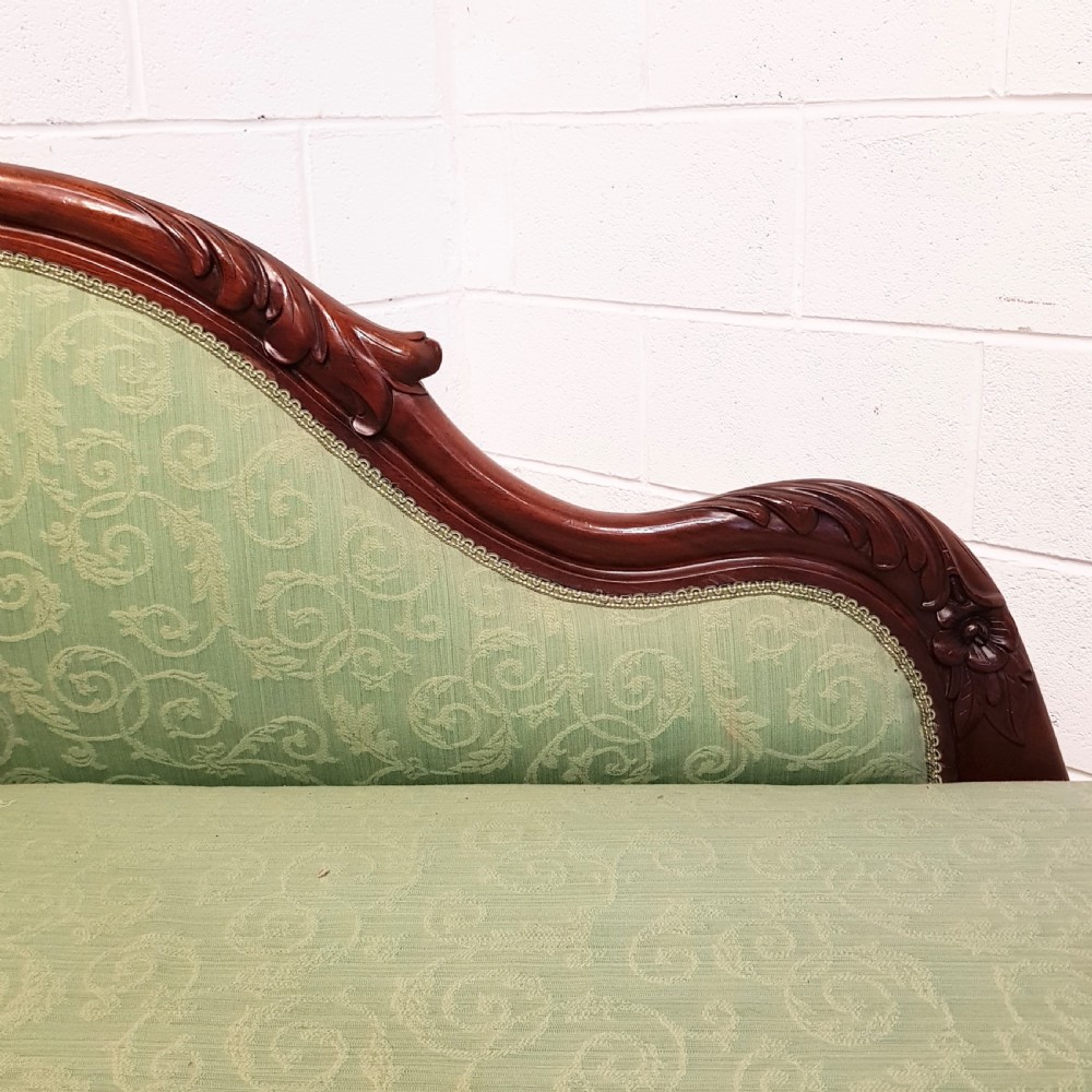 ANTIQUE WILLIAM 1V CUBAN MAHOGANY CHAISE LONGUE C1830 View III