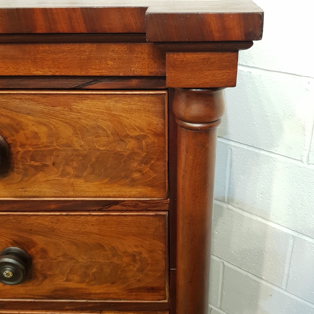 ANTIQUE VICTORIAN MAHOGANY SCOTCH CHEST OF DRAWERS C1880 View VII