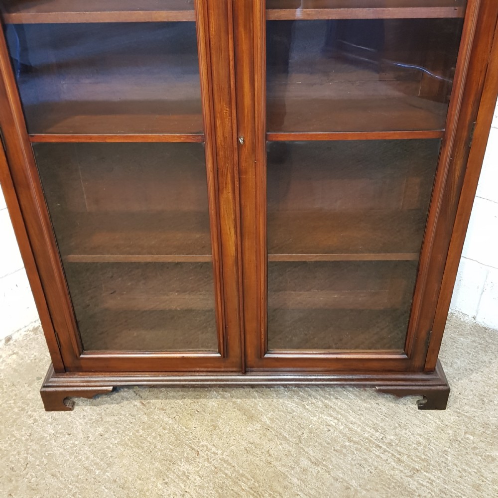 ANTIQUE VICTORIAN MAHOGANY GLAZED BOOKCASE C1880 View IV