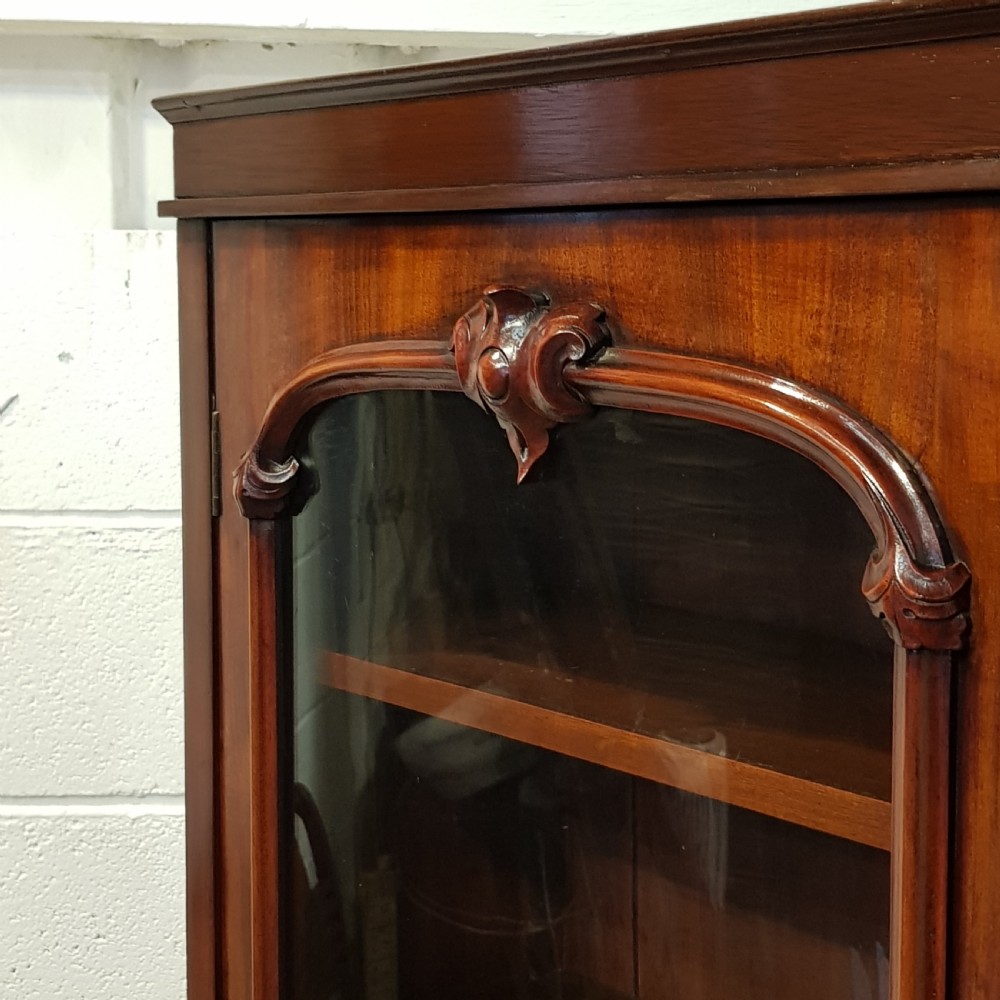 ANTIQUE VICTORIAN MAHOGANY GLAZED BOOKCASE C1880 View VI
