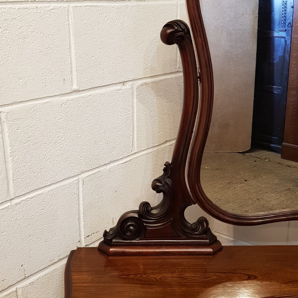 ANTIQUE VICTORIAN MAHOGANY DUCHESSE DRESSING TABLE C1860 View V