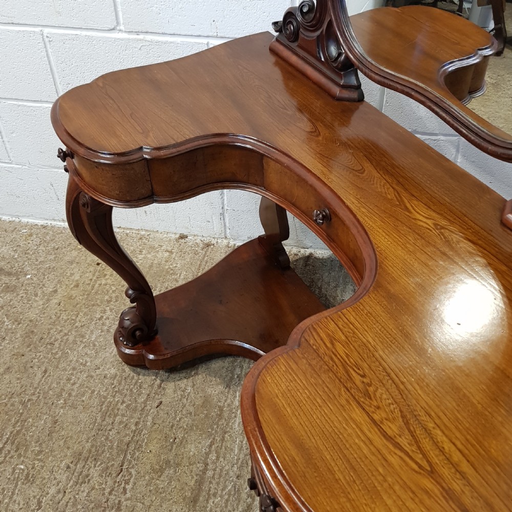 ANTIQUE VICTORIAN MAHOGANY DUCHESSE DRESSING TABLE C1860 View VI