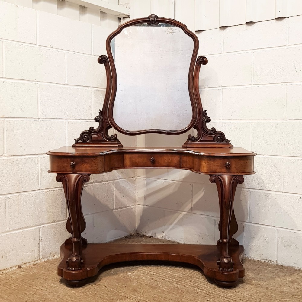 ANTIQUE VICTORIAN MAHOGANY DUCHESSE DRESSING TABLE C1860 View VII