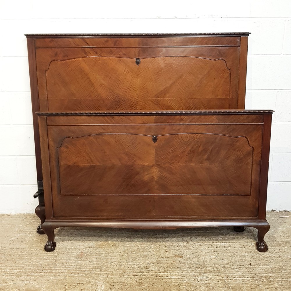 ANTIQUE MAHOGANY DOUBLE BED C1920 View III