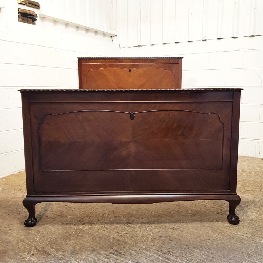 ANTIQUE MAHOGANY DOUBLE BED C1920 View IV