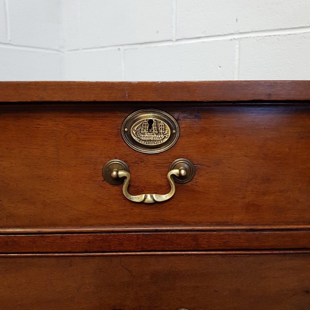 ANTIQUE REGENCY MAHOGANY CHEST OF DRAWERS C1820 View II