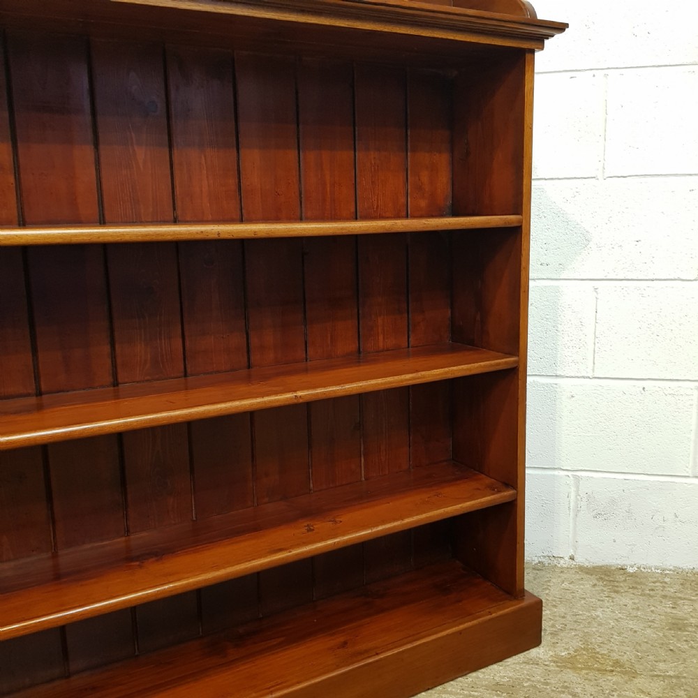 ANTIQUE VICTORIAN MAHOGANY OPEN BOOKCASE C1880 View VI