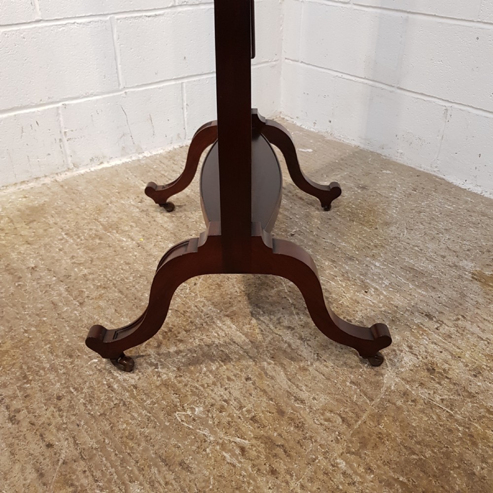 ANTIQUE EDWARDIAN MAHOGANY OVAL CHEVAL MIRROR C1900 View II