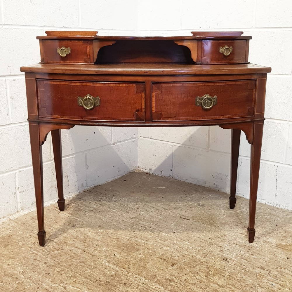 ANTIQUE EDWARDIAN MAHOGANY LADIES WRITING DESK C190 View X