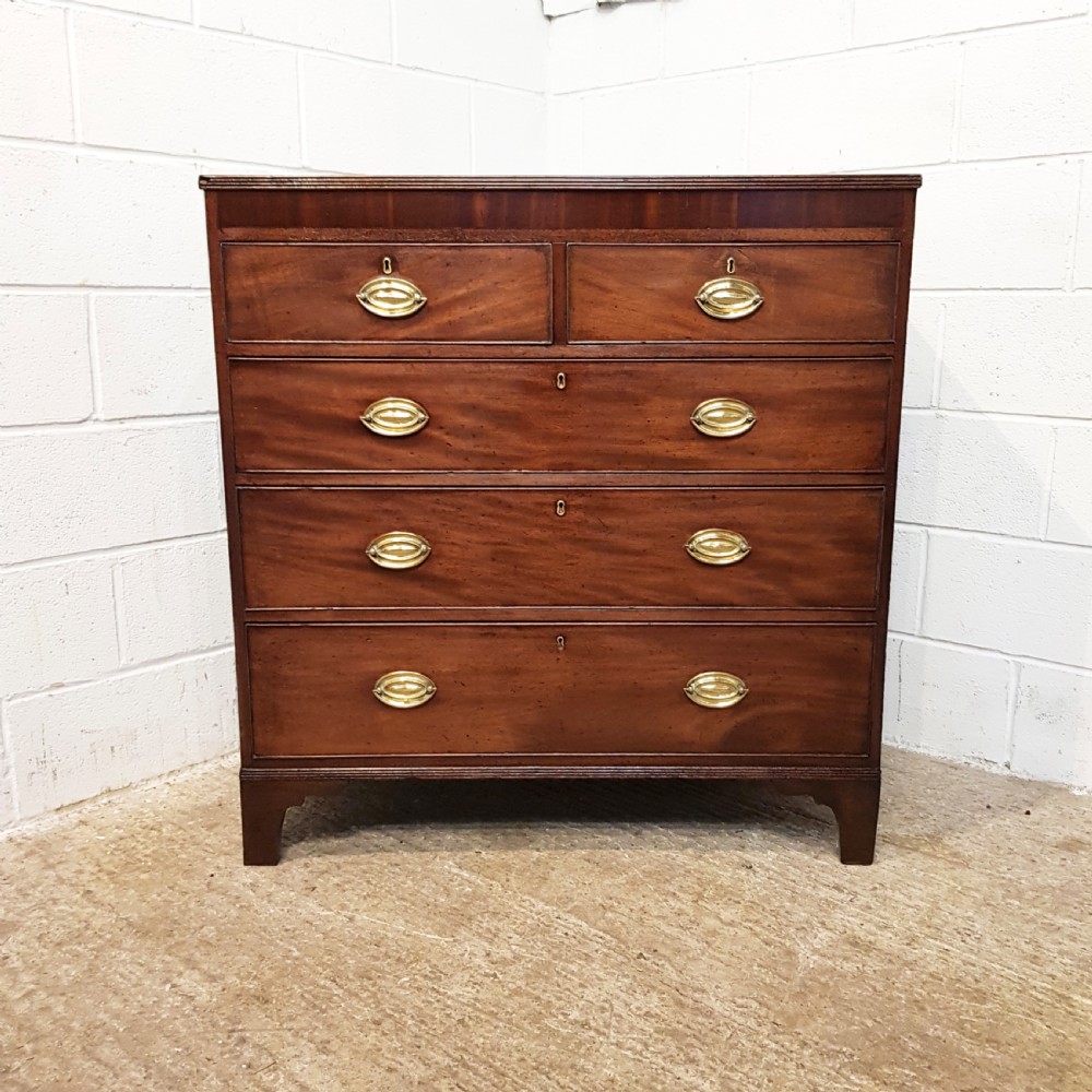 ANTIQUE REGENCY MAHOGANY CHEST OF DRAWERS C1820 View III