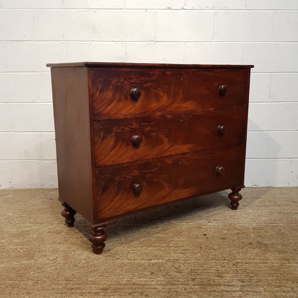 ANTIQUE VICTORIAN MAHOGANY CHEST OF DRAWERS C1880 View VII
