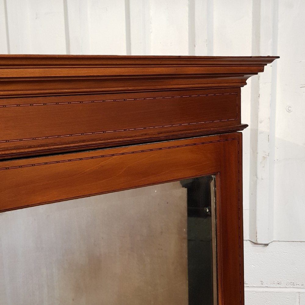 ANTIQUE EDWARDIAN INLAID MAHOGANY WARDROBE COMPACTUM C1900 View VII