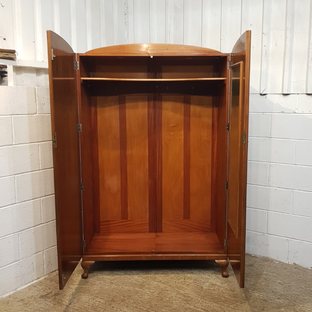 ANTIQUE  ART DECO BURR WALNUT DOUBKE WARDROBE C1920 View VII